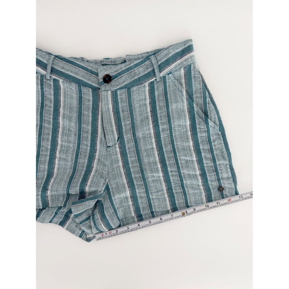 NWT Roxy Sailing Dream Stripe Drawstring Cotton Beach Coastal Shorts Nautical L - Picture 10 of 15